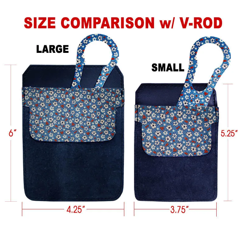 DekoPokit™ Leather Bottle Opener Pocket Protector w/ Designer Flap - Colorful Grunge Polka Dots