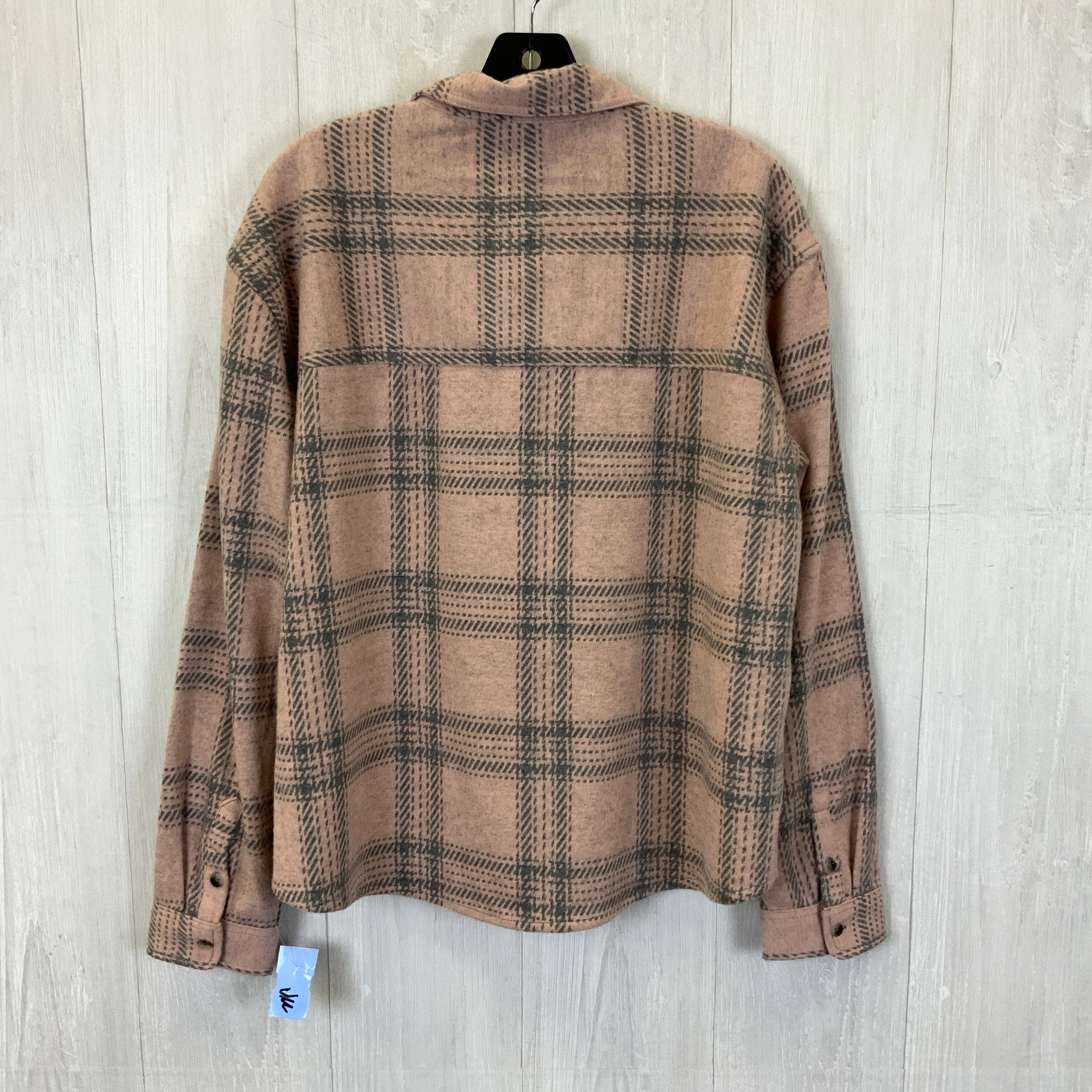Jacket Fleece By Beachlunchlounge In BLUSH & GREY , Size: Xl