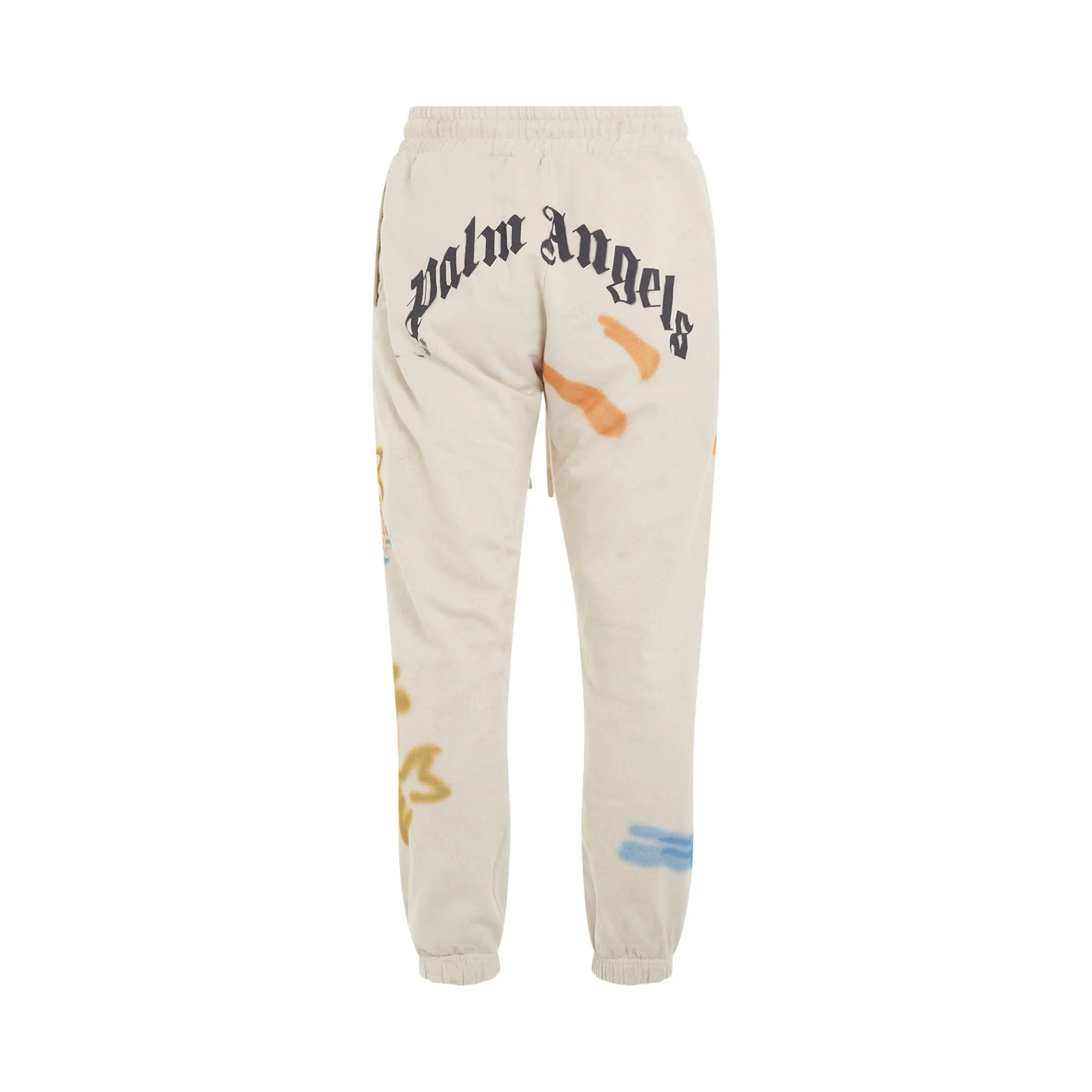 Palm Neon Sweatpants in Off White/Multicolour