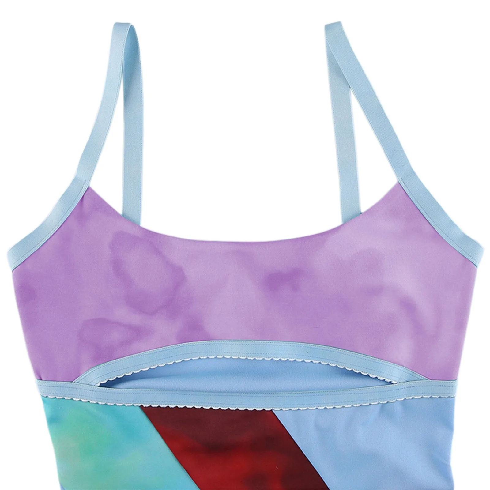 Rainbow Cut Out Mini Dress