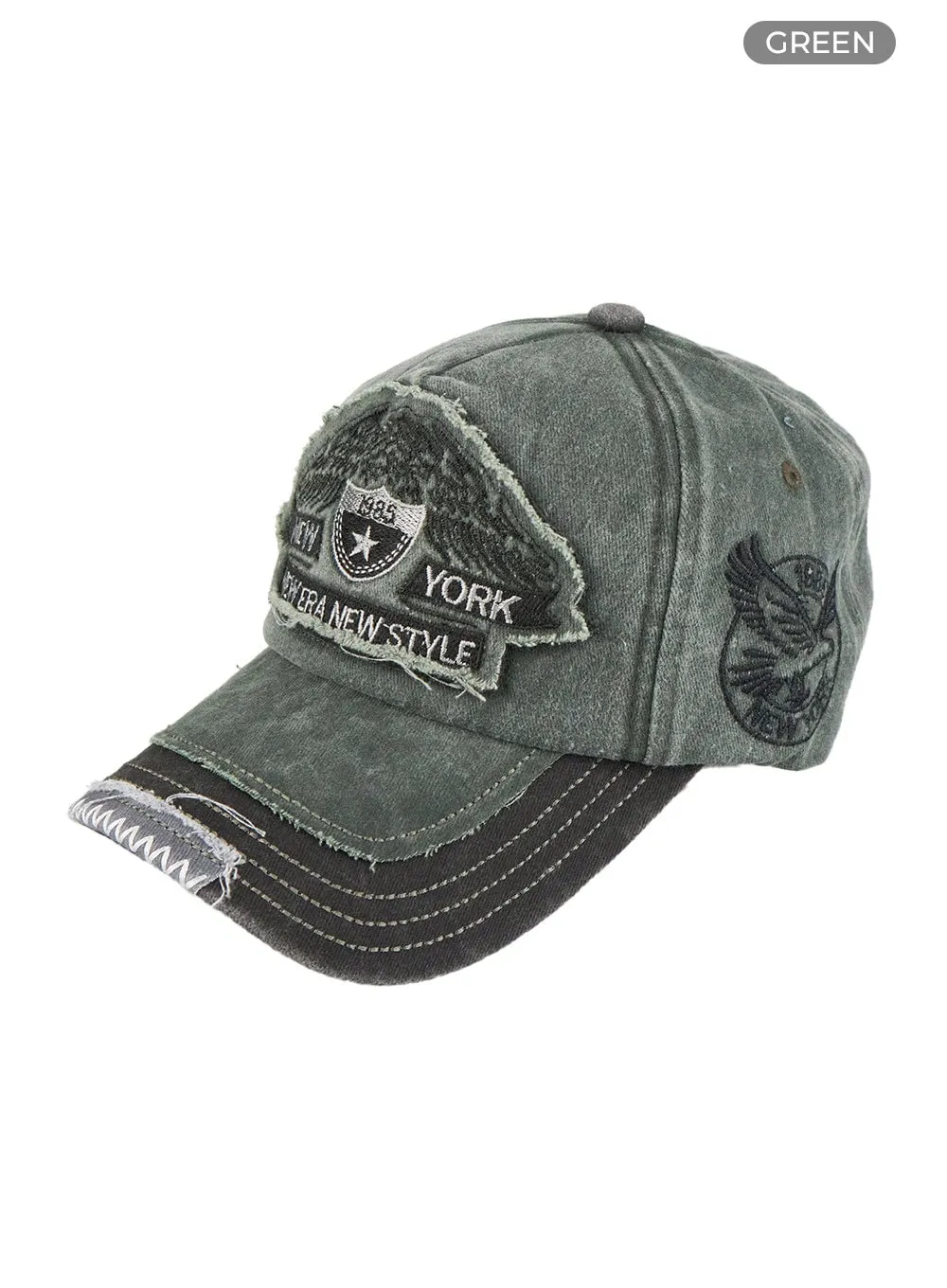 Stitched Vintage Graphic Cap CU421