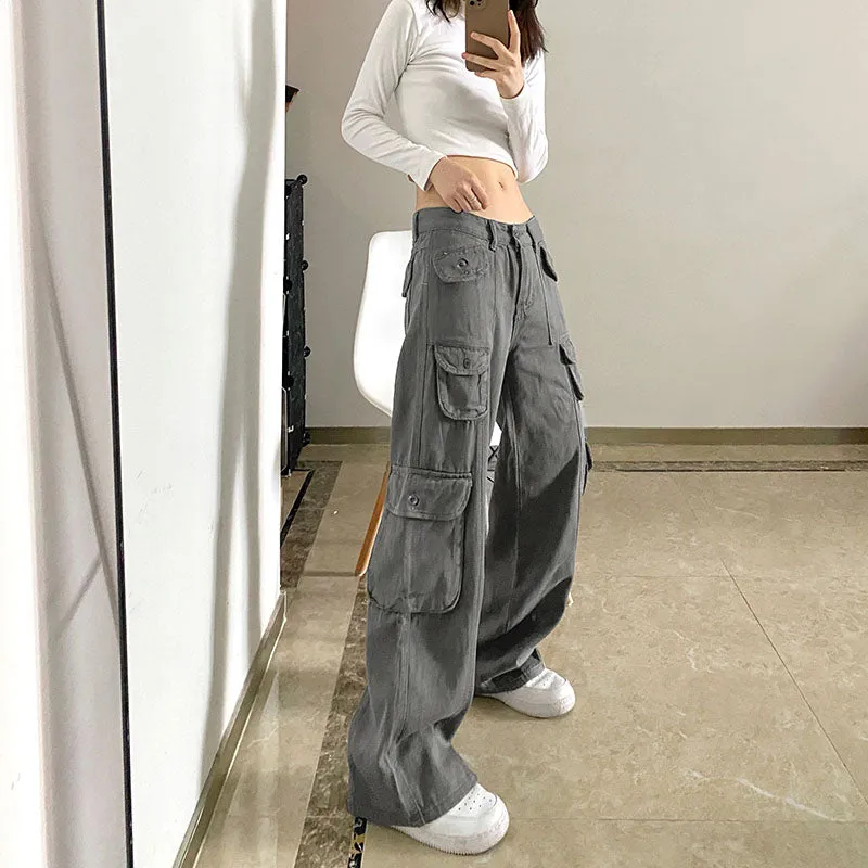 Street Multi Pocket Gray Pants SD01317