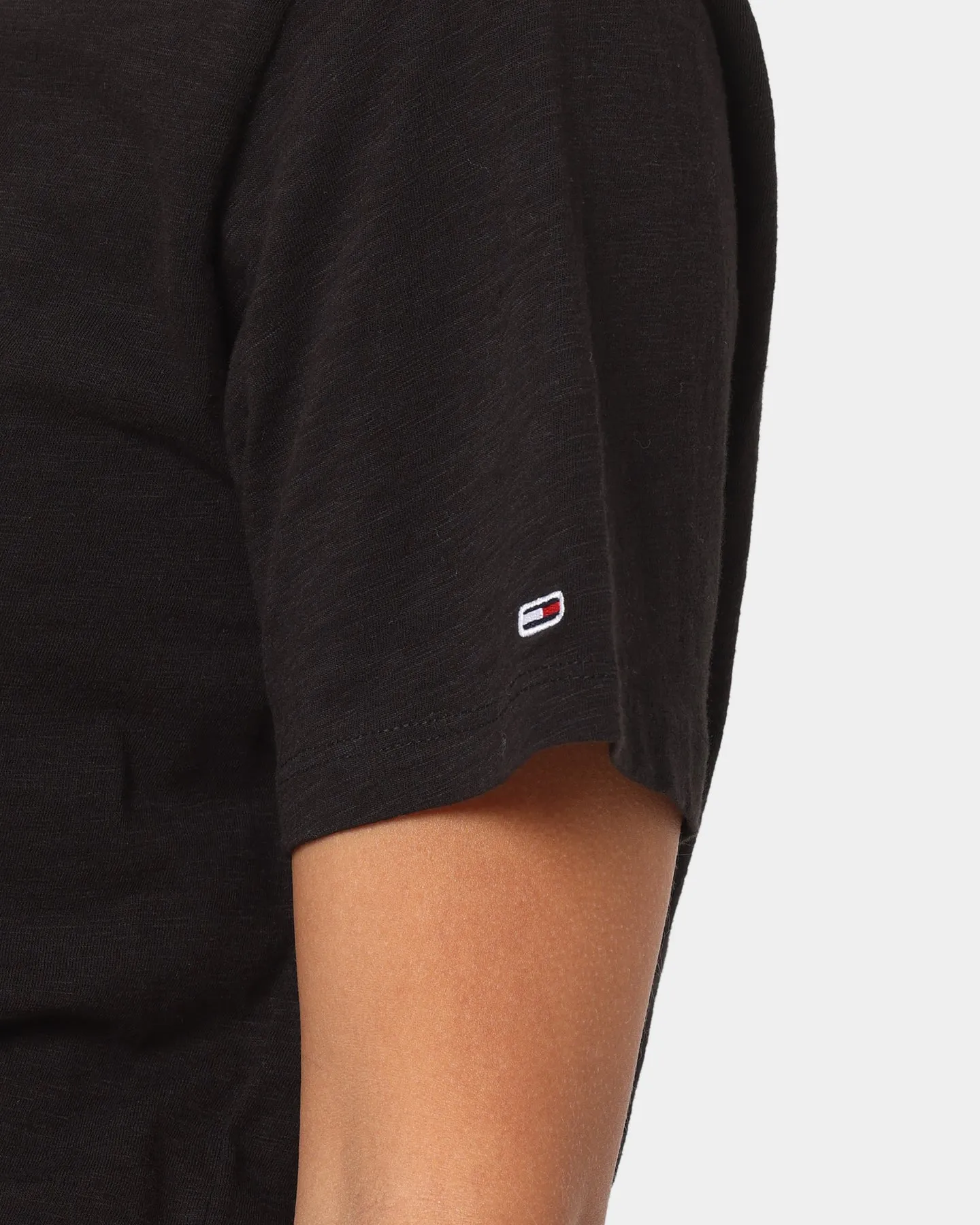 Tommy Jeans Women's Boxy Crop Homespun T-Shirt Black