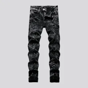 Vintage style grunge skinny jeans for men